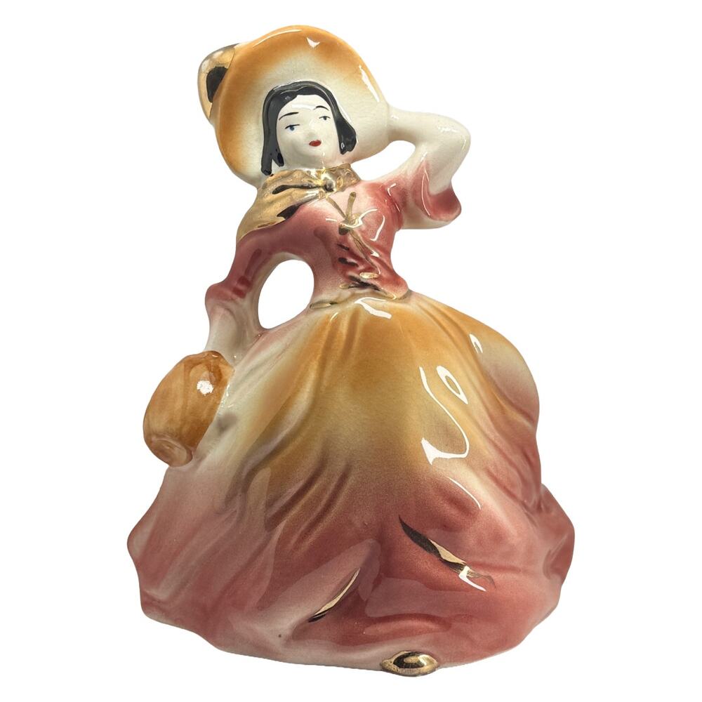 1940s FAPCo Fredericksburg Art Pottery Southern Belle Lady Planter USA Vintage